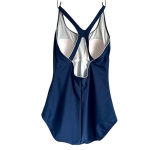 Speedo Women’s One-Piece Swimsuit Navy & White | Size XXL | New Condition